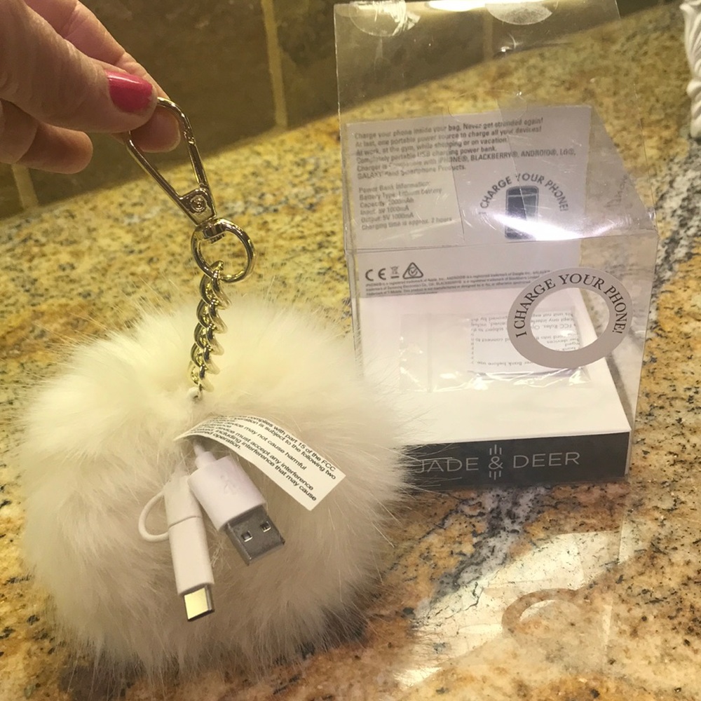 Charging Power Bank Bag Charm